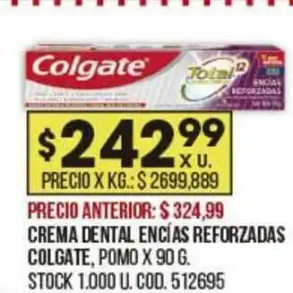 Coto Crema Dental Encías Reforzadas Colgate oferta