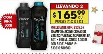 Coto Shampoo Acondicionador Varias Fragancias Plusbelle oferta