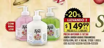 Coto Jabón Líquido Varias Fragancias Estilo Spa oferta