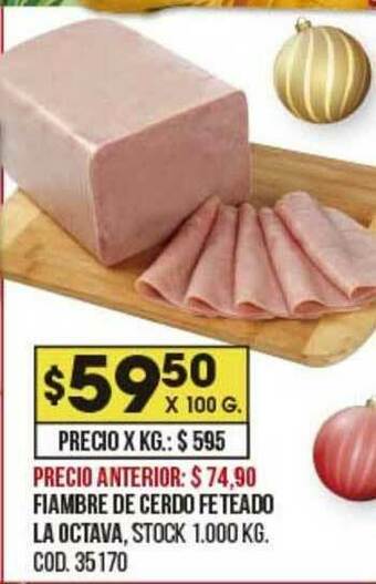 Coto Fiambre De Cerdo Feteado La Octava oferta