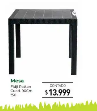 La Anonima Mesa Fidji Rattan oferta