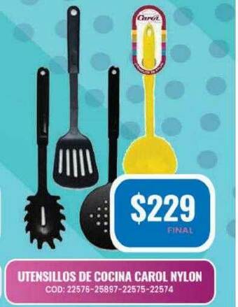 Maxiconsumo Utensillos De Cocina Carol Nylon oferta