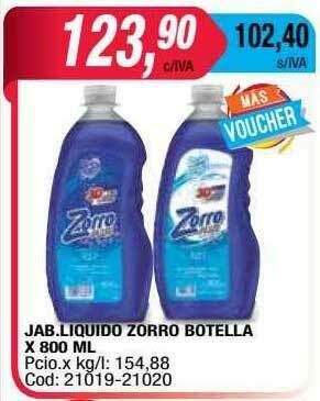 Maxiconsumo Jab.liquido Zorro oferta