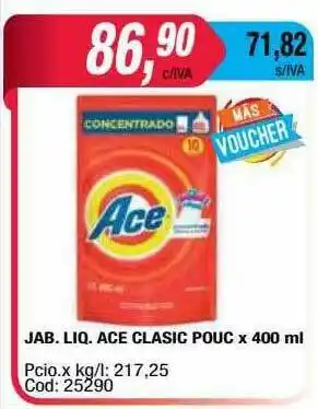 Maxiconsumo Jab. Liq. Ace Classic Pouc oferta