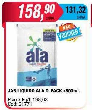Maxiconsumo Jab.liquido Ala D-pack oferta