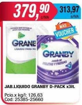 Maxiconsumo Jab.liquido Granby D-pack oferta