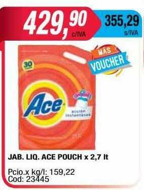 Maxiconsumo Jab. Liq. Ace Pouch oferta