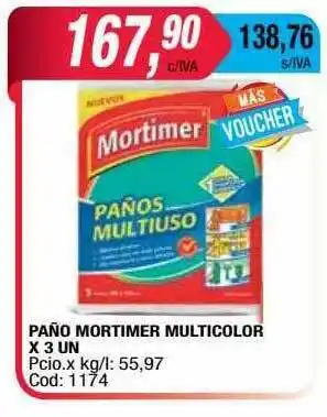 Maxiconsumo Paño Mortimer Multicolor oferta