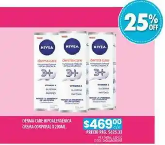 Pigmento Derma Care Hipoalergénica Crema Corporal oferta