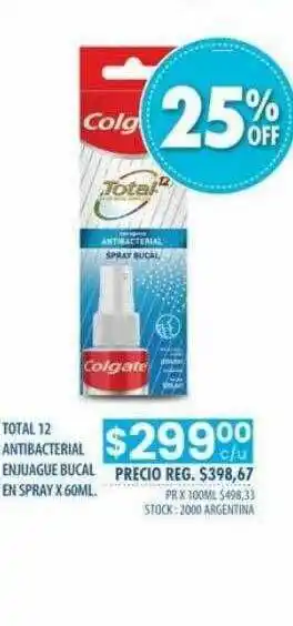 Pigmento Totla 12 Antibacterial Enjuague Bucal En Spray oferta