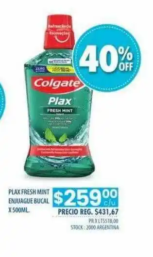 Pigmento Plax Fresh Mint Enjuague Buacl oferta