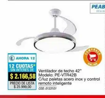 Rio Shop Deco Ventilador De Techo 42 oferta