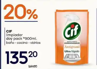 Supermercados Monarca Cif Limpiador Doy Pack Baño Cocina Vidrios oferta