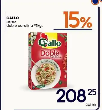 Supermercados Monarca Gallo Arroz Doble Carolina oferta