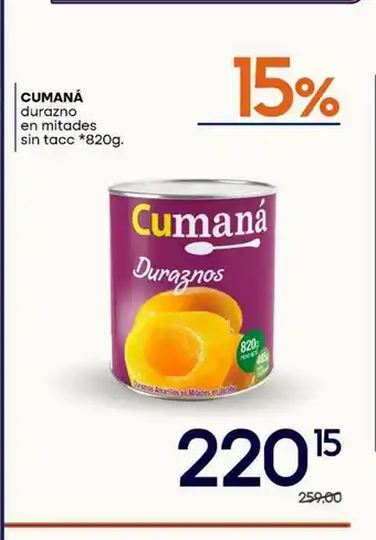 Supermercados Monarca Cumaná Durazno En Mitades Sin Tacc oferta