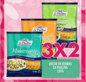 Supermercados Todo Queso En Hebras La Paulina oferta