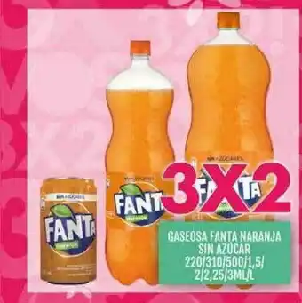Supermercados Todo Gaseosa Fanta Naranja Sin Azúcar oferta