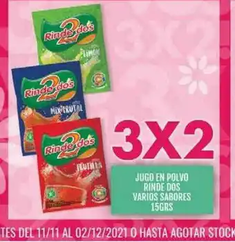Supermercados Todo Jugo En Polvo Rinde Dos Varios Sabores oferta