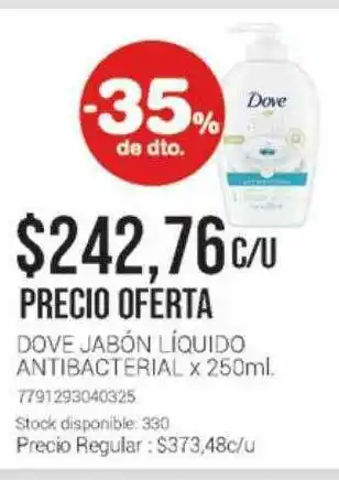 La Santé Dove Jabón Líquido Antibacterial -35% De Dto. oferta