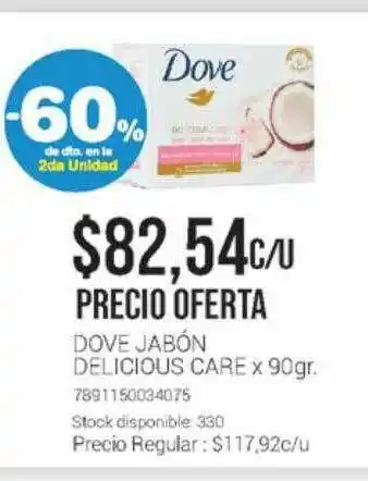 La Santé Dove Jabón Delicious Care -60% De Dto. En La 2da Unidad oferta
