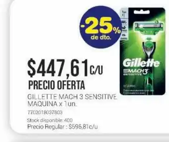 La Santé Gillette Mach3 Sensitive Maquina -25% De Dto. oferta