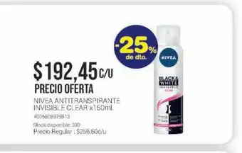 La Santé Nivea Antitranspirante Invisible Clear -25% De Dto. oferta