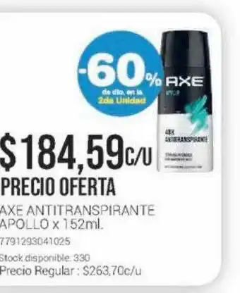 La Santé Axe Antitranspirante Apollo -60% De Dto. En La 2da Unidad oferta