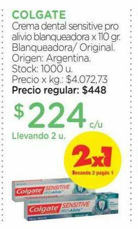 Farmacity Colgate Crema Dental Sensitive Pro Alivio Blanqueadora oferta
