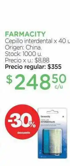 Farmacity Farmacity Cepillo Interdental -30% Descuento oferta