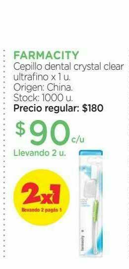 Farmacity Farmacity Cepillo Dental Crystal Clear Ultrafino oferta