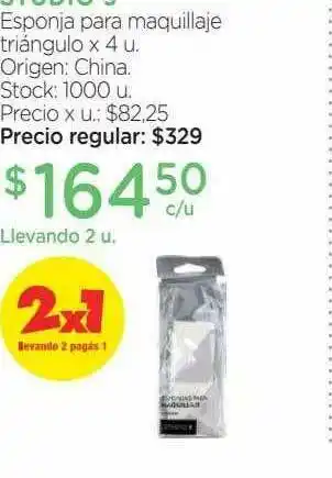 Farmacity Studio 9 Esponja Para Maquillaje Triangulo oferta