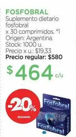 Farmacity Fosfobral Suplemento Dietario Fosfobral -20% Descuento oferta