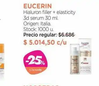 Farmacity Eucerin Hialuron Filler + Elasticity 3d Serum oferta