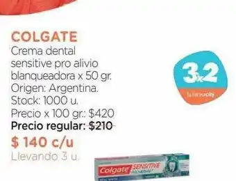 Farmacity Colgate Crema Dental Sensitive Pro Alivio Blanqueadora oferta