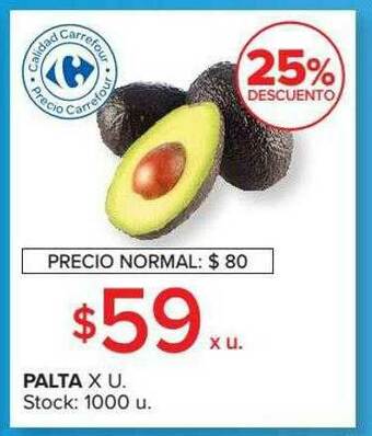 Carrefour Market Palta 25% Descuento oferta