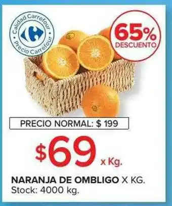 Carrefour Market Naranja De Ombligo 65% Descuento oferta