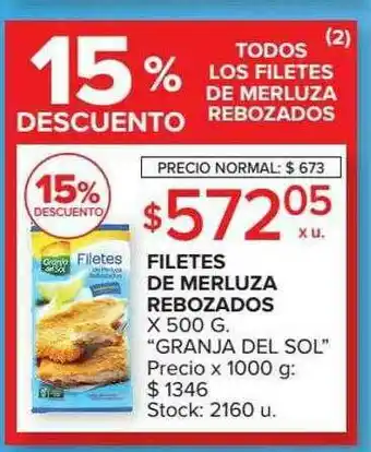 Carrefour Market Filetes De Merluza Rebozados Granja Del Sol 15% Descuento oferta