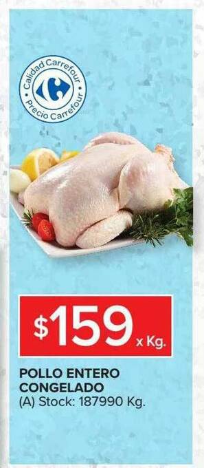 Carrefour Market Pollo Entero Congelado oferta