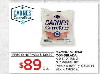 Carrefour Market Hamburguesa Congelada Carrefour oferta