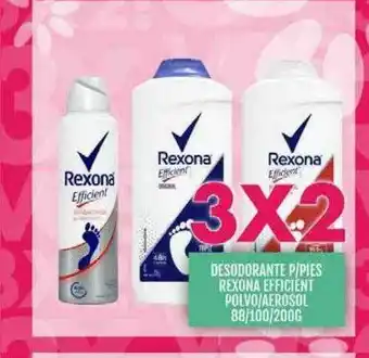 Supermercados Todo Desodorante P Pies Rexona Efficient Polvo Aerosol oferta