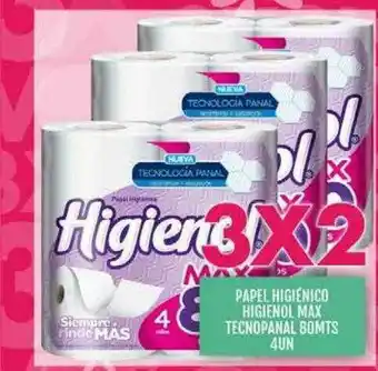 Supermercados Todo Papel Higinénico Higienol Max Tchnopanal oferta