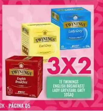 Supermercados Todo Té Twinings English Breakfast Lady Grey Earl Grey oferta