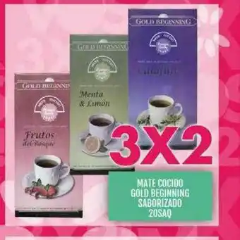 Supermercados Todo Mate Cocido Gold Beginning Saborizado oferta