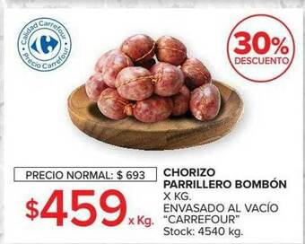 Carrefour Market Chorizo Parrillero Bombón Carrefour 30% Descuento oferta