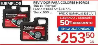 Carrefour Market Revividor Para Colores Negros Revigal Llevando 2 Unidades 50% Descuento En La 2da Unidad oferta