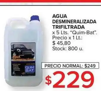 Carrefour Market Agua Desmineralizada Trifiltrada Quim-bat oferta