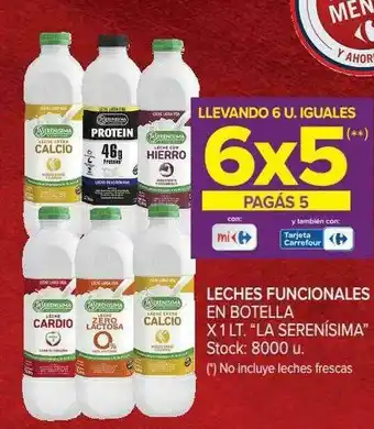 Carrefour Market Leches Funcionales En Botella La Serenisima oferta