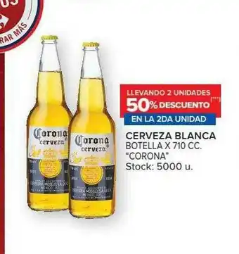 Carrefour Market Cerveza Blanca Corona Llevando 2 Unidades 50% Descuento En La 2da Unidad oferta