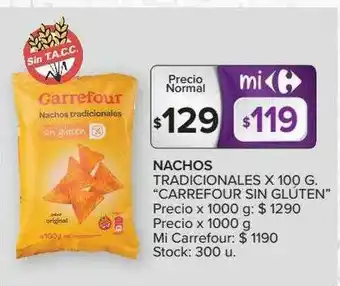 Carrefour Market Nachos Tradicionales Carrefour Sin Gluten oferta