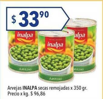 Hergo Arvejas Inalpa Secas Remojadas oferta